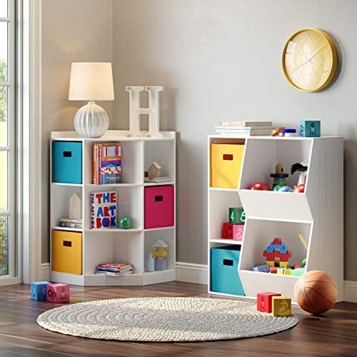 RiverRidge Folding Storage Bins - 2-pack of 10in Tall Turquoise Cubes - Image 3