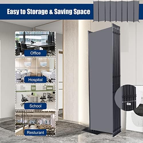 Room Divider 8 Panel-176''Wide,6FT Room Dividers and Folding Privacy Screen - Image 4