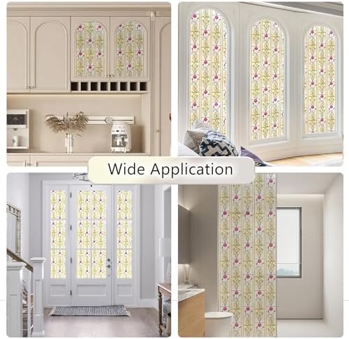 KESPEN Window Privacy Film Stained Frosted Film, Rose, 29.5In X 13.1Ft - Image 5
