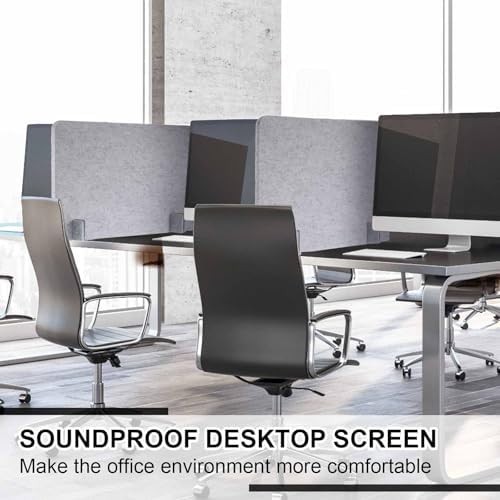 Fabbay 1 Pcs Desk Partition Divider, 16x24in Acoustic, Sliver Gray - Image 4
