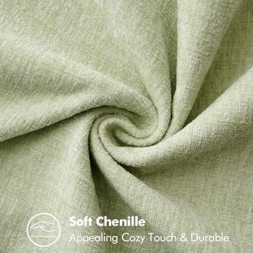 MIULEE Decorative Couch Throw Pillow Covers 16x16 Inch Light Green 2 Pack - Image 4