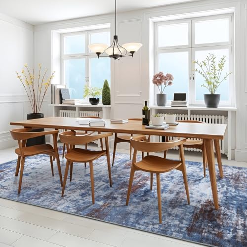 Modern Abstract 3x5 Rug, Non Slip Entryway Rug, Soft Machine Washable Rugs - Image 5