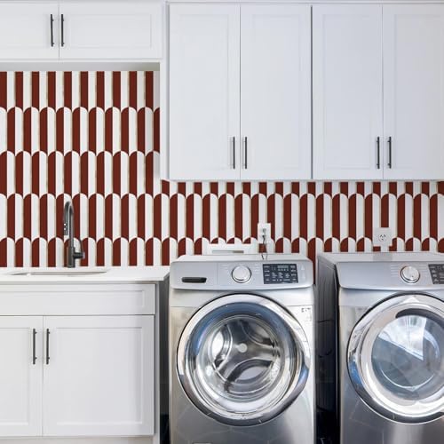 Vamos Tile Peel and Stick Backsplash Seamless Tile,Fish Scale,Matt,10-Sheet - Image 5