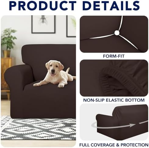 PureFit Waterproof Loveseat Couch Cover Slipcovers for Couches and Sofas - Image 4