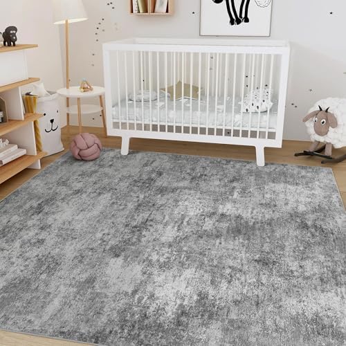 Nakagishi Boho 5x7 Area Rug Living Room Rugs Machine Washable Gray - Image 6
