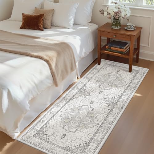 Madane Washable Runner Rug 2x6 Runners for Hallways Non Slip, Grey - Image 3