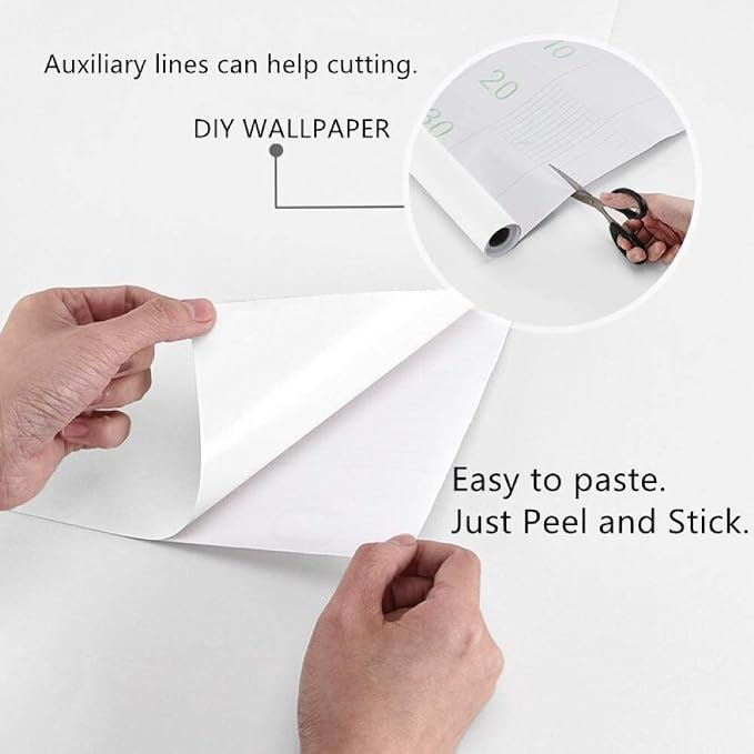 practicalWs White Contact Paper 23.6''x118'' White Peel and Stick Wallpaper | Removable Self-Adhesive Thicken Wall Paper for Bedroom Walls, Desks, Tables, Countertops - Image 7