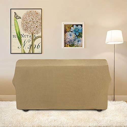 Easy-Going Stretch Loveseat Couch Covers Washable Golden - Image 4