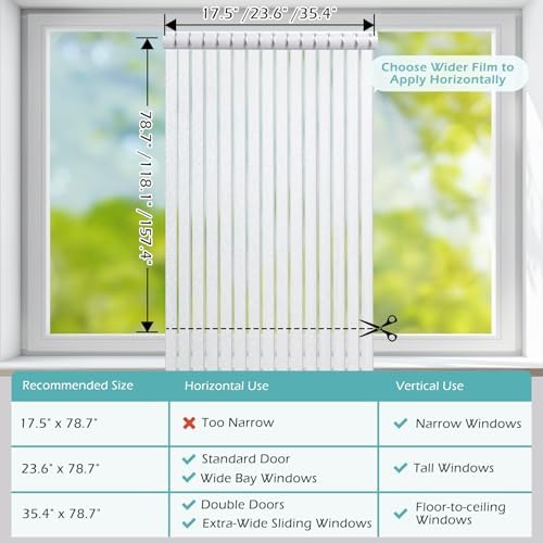 DOWELL Window Privacy Film, Frosted Glass Film, Blinds Pattern - Image 2