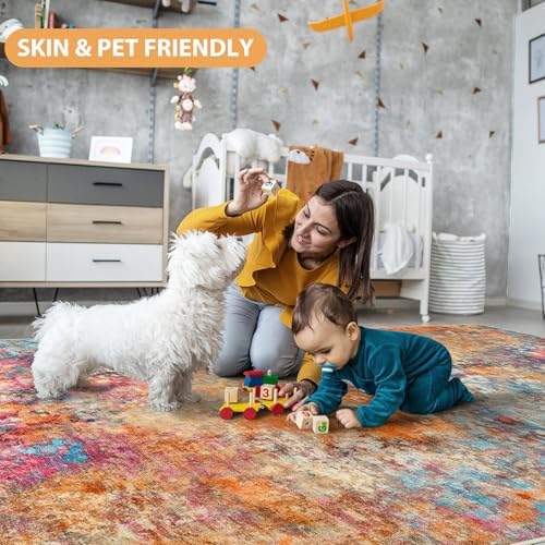 Aelenmu 10x14 Area Rugs for Living Room Washable Dining Room Colorful - Image 7