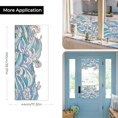 ADD.HERES Stained Glass Window Film, Window Film Decorative, 17.5 x 39.37in - Image 6