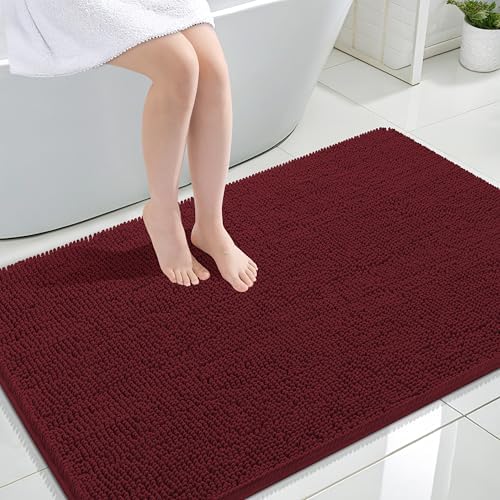 OLANLY Large Bathroom Rugs 44x32, Extra Soft Absorbent Chenille Bath Rugs by OLANLY