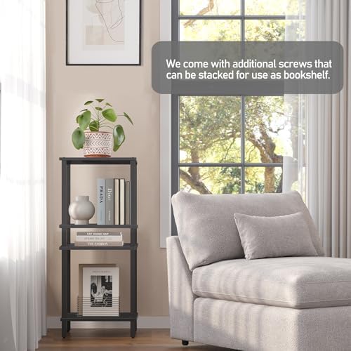 TUTOTAK End Table, Side Table, Nightstand, 2-Tier Storage Shelf - Image 5