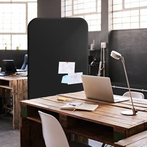 DECOLAB Freestanding Room Partition Divider Panel 29"x65" Midnight - Image 2