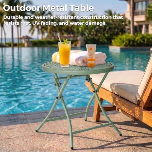 TeoKJ Folding Outdoor Small Side Tables - Image 5