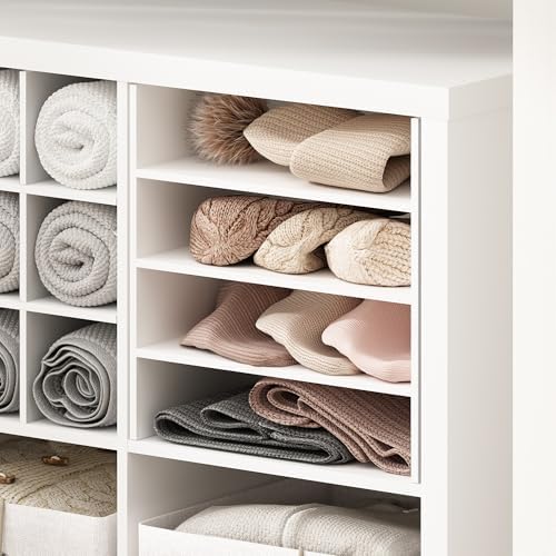 Furinno Cubicle Cube Insert, 3-Shelf Cube Organizer, Fits into Furinno Extra Thick Cubes, for Organizers and Storage, White (Does not fit IKEA Kallax Shelving) - Image 5