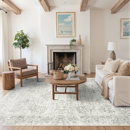 Rugxara Grey 5X7 Washable Area Rug for Living Room - Image 2