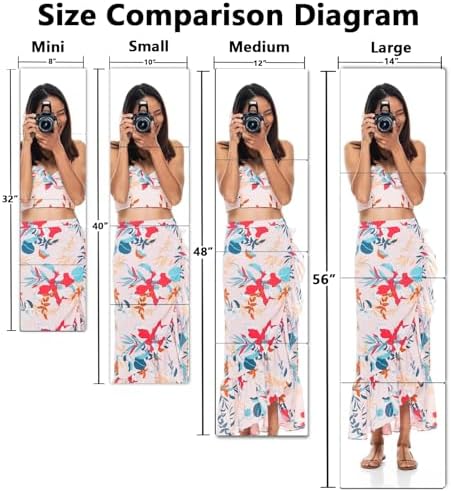 Unbreakable Full Length Wall Mirror,The Door Mirror,4Pack 13.5''x13.5'',Acrylic Mirror Kids,Shatterproof Plexiglass Long Mirrors for Bedroom Closet,Children Non Glass Stick on Mirrors - Image 3