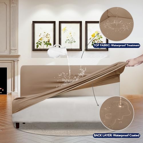 PureFit Waterproof Futon Couch Cover Slipcovers for Couches and Sofas - Image 3