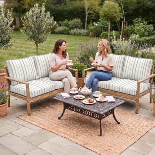 8Pcs Patio Cushion Covers Stretch Outdoor Furniture Protector Slipcovers - Image 2