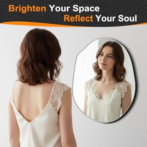 Delma Irregular Wall Mirror, 24"x18" - Image 2