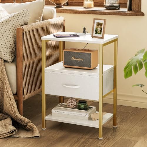 SUPERJARE Nightstand with Charging Station, USB-C Port, Bedside Table - Image 6