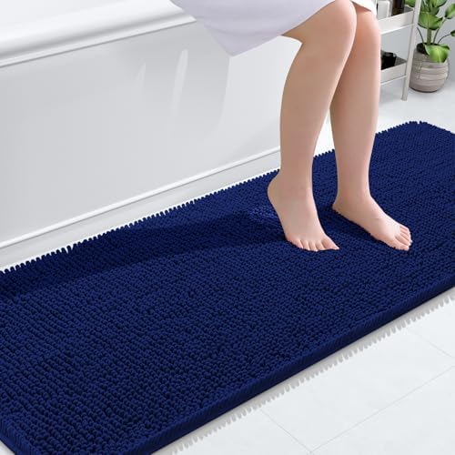 OLANLY Bathroom Runner Rugs 70x24, Extra Soft Absorbent Chenille Bath Rugs by OLANLY