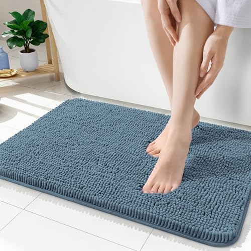 OLANLY Bathroom Rugs 35x24, Extra Soft Absorbent Chenille Bath Rugs - Image 2