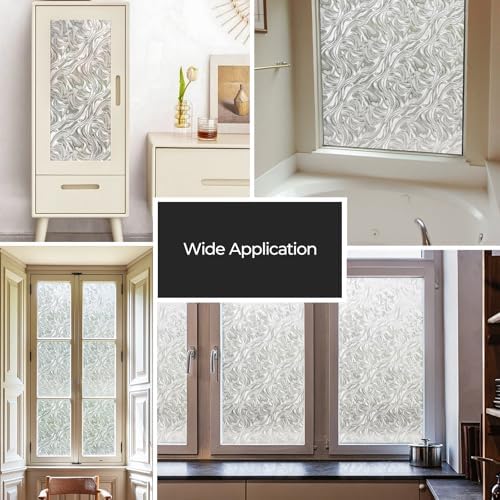 ADD.HERES Window Privacy Film, Glass Decorative Static Cling, 17.5" x 78.7" - Image 6