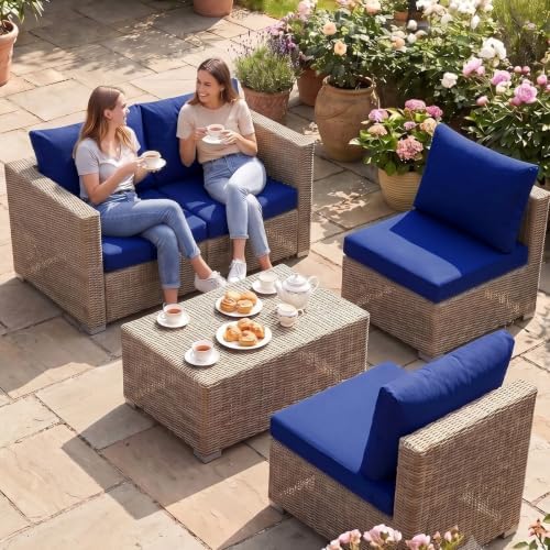 8Pcs Patio Cushion Covers Stretch Outdoor Furniture Protector Slipcovers - Image 2