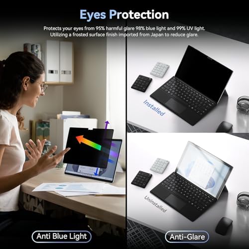Privacy Filter Compatible with 12.3 inch Surface Pro 7 Plus/7/6/5/4/3 - Image 3