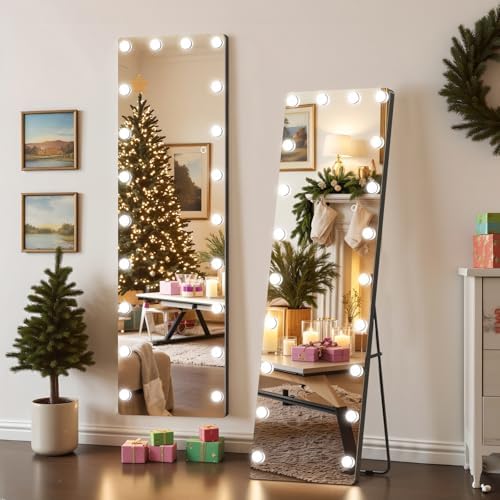 Kosmonia 62"x20" Hollywood Full Length Mirror with Light, 20 Dimmable Bulbs by Kosmonia