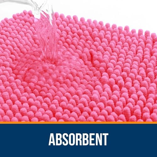 OLANLY Bathroom Rugs 35x24, Extra Soft Absorbent Chenille Bath Rugs - Image 4