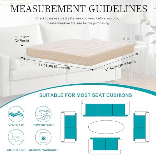 12 Pcs Outdoor Cushion Covers, Patio Sofa Cushion Covers Replacement - Image 2