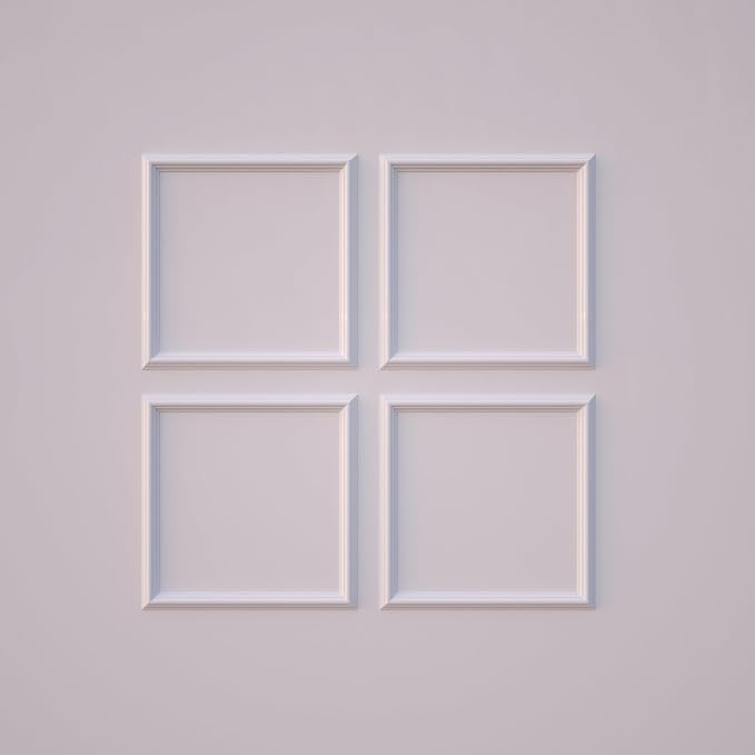 NeatiEase 4 Set Peel and Stick Wall Molding Trim Kit, 20" x20" Premade Wainscoting Panels, Self Adhesive Moulding Panel for Interior Walls Picture Frame - Image 7