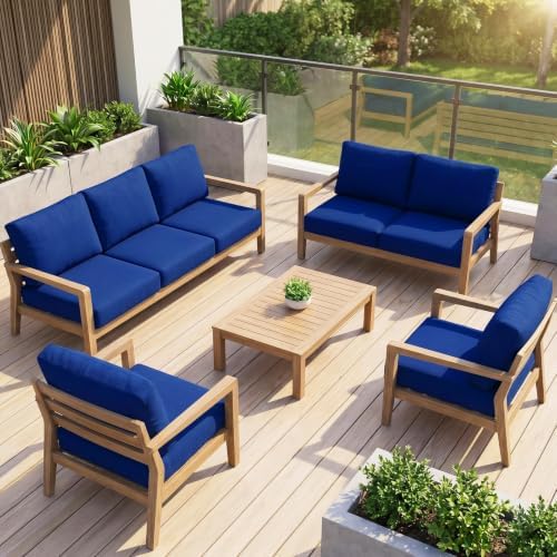 14Pcs Patio Cushion Covers Stretch Outdoor Furniture Protector Slipcovers - Image 5