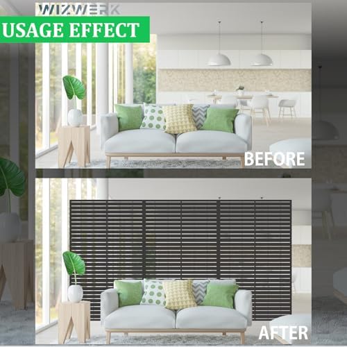 6FT Outdoor Metal Privacy Screen – Decorative Privacy Fence and Room/Garden Divider, Weather-Resistant Freestanding Panel with Stand, Durable Steel for Patio, Garden, Balcony, or Backyard - Image 4