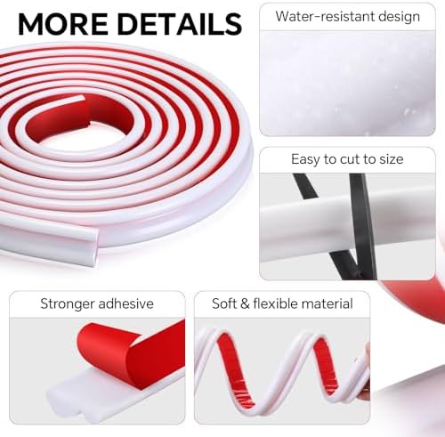 118 x 0.9 Inch Peel and Stick Molding Chair Rail Panel,White - Image 3