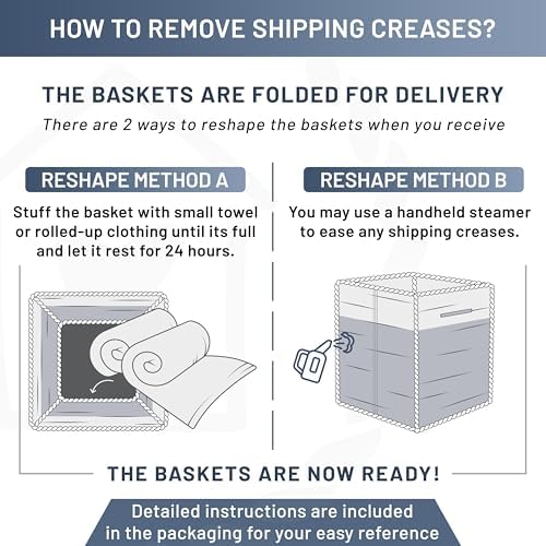 NaturalCozy Storage Cubes 9”x9”x7”Cotton Rope Woven Baskets for Organizing 3-Pack | 9 Inch Cube Storage Bin | Small Basket for Shelf Nursery, Pantry, Decorative Plant, Bathroom Closet, Toy Gift - Image 5
