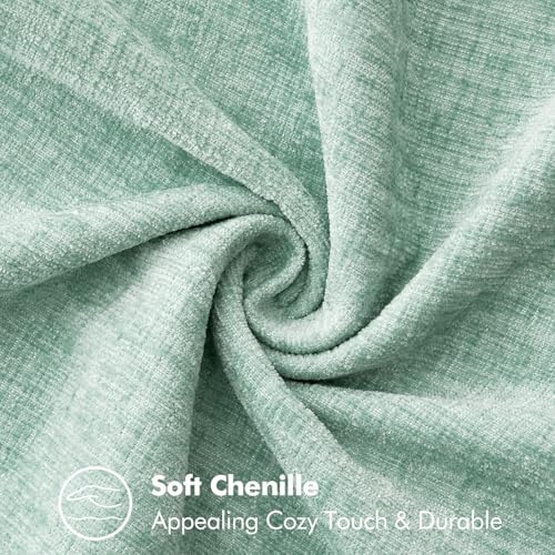 MIULEE Decorative Couch Throw Pillow Covers 20x20 Inch Aqua Green 2 Pack - Image 4