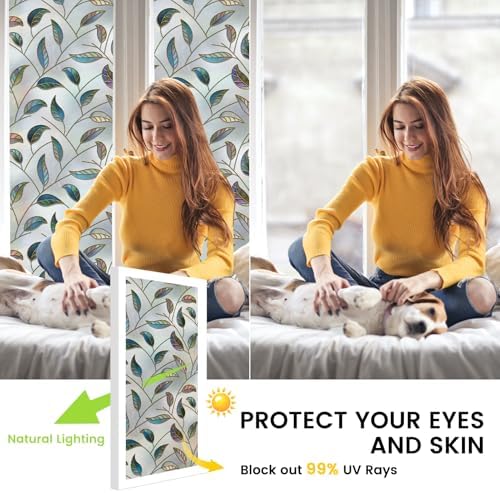 DKTIE Window Privacy Film Frosted Glass UV Sun Blocking 23.6'' x 78.7'' - Image 3