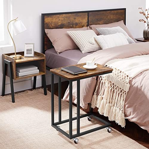 VASAGLE C Shape End Table for Couch or Sofa, Industrial Small Side Table - Image 4