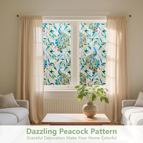 Kromapolis Window Privacy Film, Stained Glass Sticker, 17.5" x 78.7" - Image 2