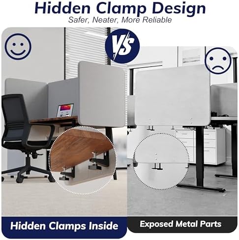 Desk Privacy Panel Sound Absorbing & Proof Desk Divider for Office - Image 3