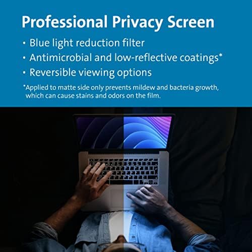 Kensington MagPro™ Magnetic Laptop Privacy Screen 15.6 inch, Removable 16:9 Laptop Privacy Filter Shield, Anti-Glare, Blue Ray Reduction, Compatible with HP/Dell/Acer/Asus/Lenovo (K58353WW) - Image 5