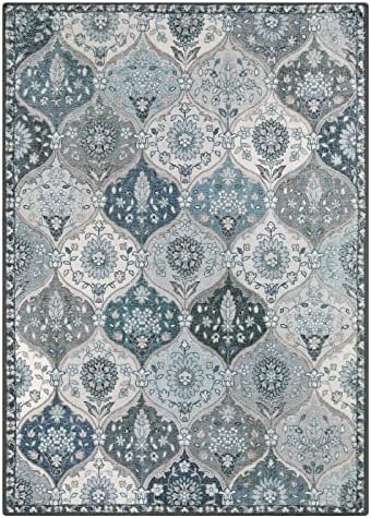Lahome Moroccan Trellis Washable Area Rug, 5x7 Rugs for Living Room Bedroom - Image 3