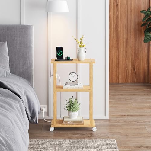 TUTOTAK Small Narrow Side Table, Set of 2 Skinny End Table - Image 6