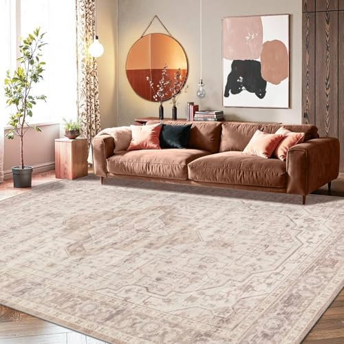 Rugxara Pink 8x10 Area Rugs,Large Rugs for Living Room by Rugxara