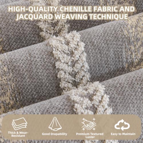 Couch Cover for Dogs Washable Sofa Cover, Sectional Couch Covers, Sofa Covers for 2 Cushion Couch, Non Slip Stripe Sofa Slipcovers Furniture Protector (Light Gray, 91 * 71) - Image 4