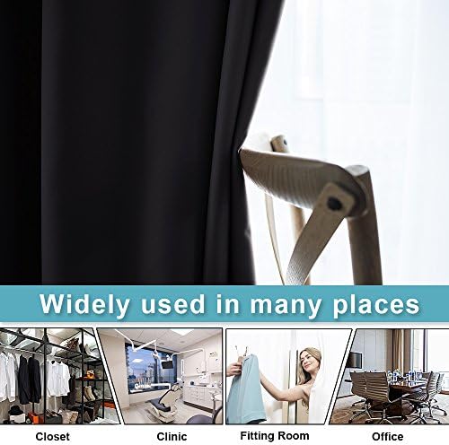 RYB HOME Room Divider Blackout Curtain,100%Privacy Wall Divider for Bedroom - Image 3